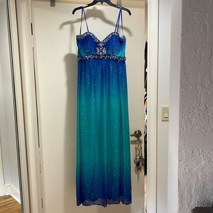 Strapless prom dress